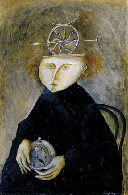 Painting Alarm Clock, Oil, Canvas